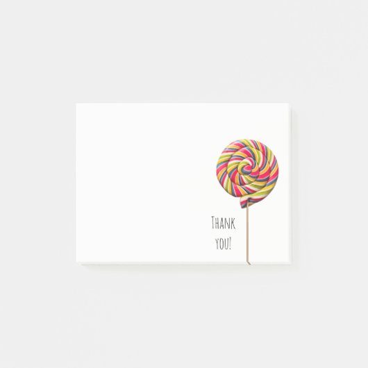 Post-it® Notes de post-it Swirl Lollipop coloré (Devant)