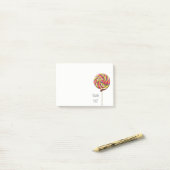 Post-it® Notes de post-it Swirl Lollipop coloré (Sur un bureau)