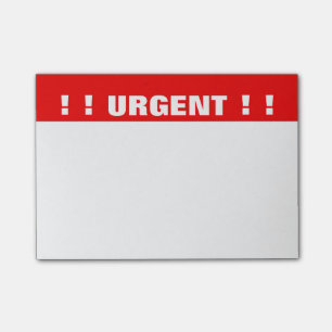 Post-it® Notes de post-it "urgentes" prioritaire
