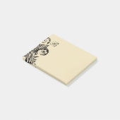 Post-it® Notes de post sur le monogramme floral (Incliné)