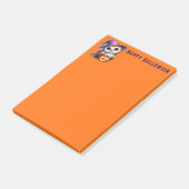Post-it® Notes de poste du hibou d'Halloween (Incliné)