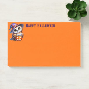 Post-it® Notes de poste du hibou d'Halloween