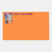 Post-it® Notes de poste du hibou d'Halloween (Devant)