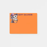 Notes de poste du hibou d'Halloween