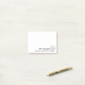 Post-it® Notes de poste personnalisées pour les vétérinaire (Sur un bureau)