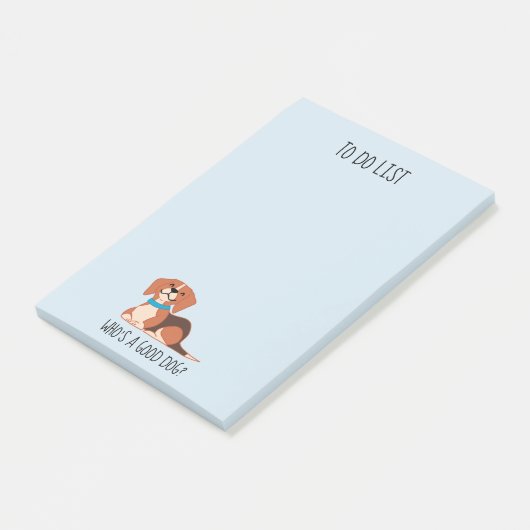 Post-it® Notes de postit de chien (Incliné)