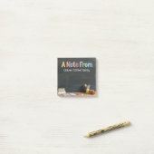 Post-it Notes de professeur de style tableau noir (Sur un bureau)