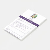 Post-it® Notes de rapport de promeneur de chien - Labrador (Incliné)