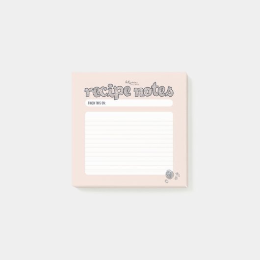 Post-it® Notes de recette Dîner terminé (Devant)