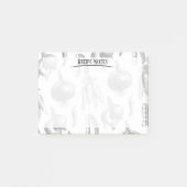 Post-it® Notes de recette du chef Légumes Cuisine Motif (Devant)