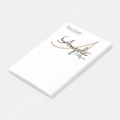 Post-it® Notes de recettes du monogramme du chef (Incliné)