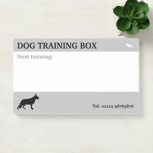 Post-it® Notes de rendez-vous de chien de berger (Bureau)