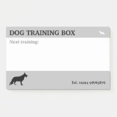 Post-it® Notes de rendez-vous de chien de berger (Devant)