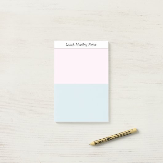 Post-it® Notes de réunion (Sur un bureau)