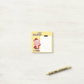 Post-It Notes de Santa Cochon de Noël (Sur un bureau)