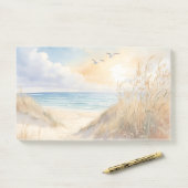 Post-it® Notes de scène de plage (Sur un bureau)