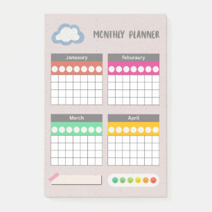 Post-it® Notes de scrapbook en papier vieilli vintage