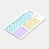 Post-it® Notes de script chic du planificateur quotidien (Incliné)