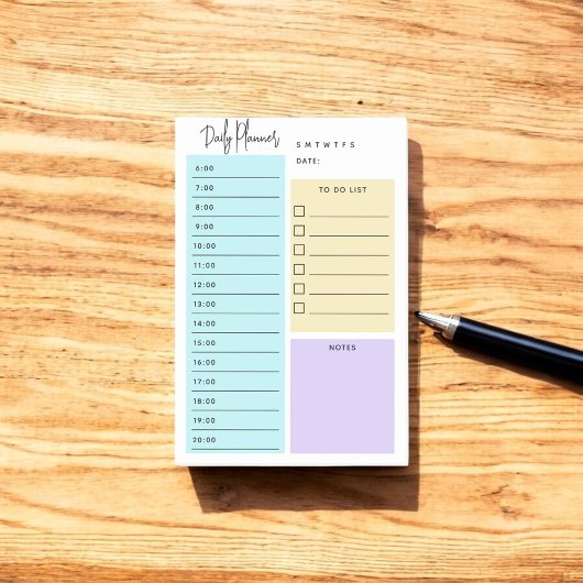 Post-it® Notes de script chic du planificateur quotidien