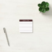 Post-it® Notes de script classiques brun chocolat (Bureau)