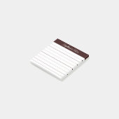 Post-it® Notes de script classiques brun chocolat (Incliné)