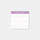 Post-it® Notes de script élégant doublées de lavande (Devant)