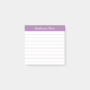 Post-it® Notes de script élégant doublées de lavande