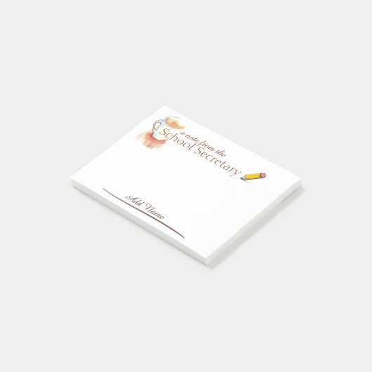Post-it® Notes de secrétaire post-it d'école (Incliné)