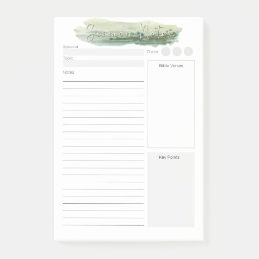 Post-it® Notes de sermon personnalisées (Devant)