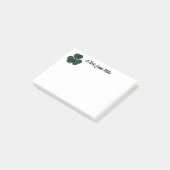 Post-it® Notes de shamrock (Incliné)