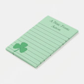 Post-it® Notes de Shamrock vert personnalisé (Incliné)
