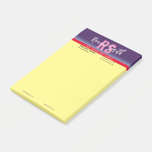 Post-it® Notes de signature (Incliné)
