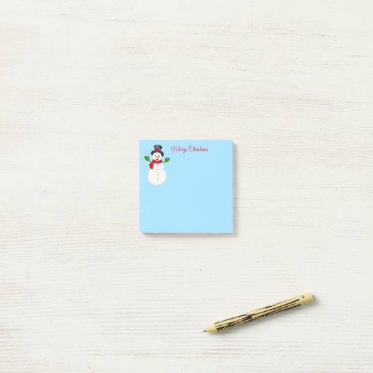 Post-it® Notes de Snowman (Sur un bureau)