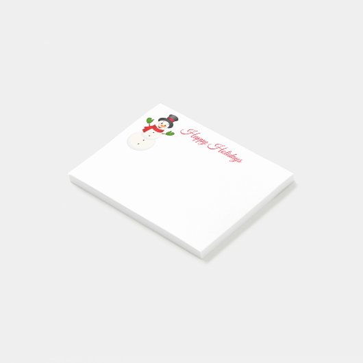 Post-it® Notes de Snowman (Incliné)