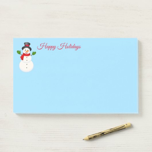 Post-it® Notes de Snowman (Sur un bureau)