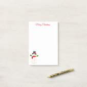 Post-it® Notes de Snowman (Sur un bureau)