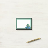 Post-It Notes de soucoupe volante d'extraterrestre (Sur un bureau)