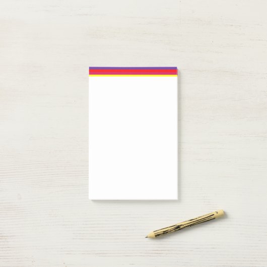 Post-it® Notes de Stripe  (Sur un bureau)