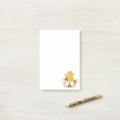 Post-it® Notes de Sunflower Bumblebee Gnome (Sur un bureau)