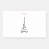 Post-it® Notes de Tour Eiffel de Bonjour Paris (Devant)