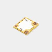 Post-it® Notes de tournesol personnalisées carrées (Incliné)