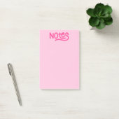 Post-it® Notes de typographie à l'écriture rose (Bureau)
