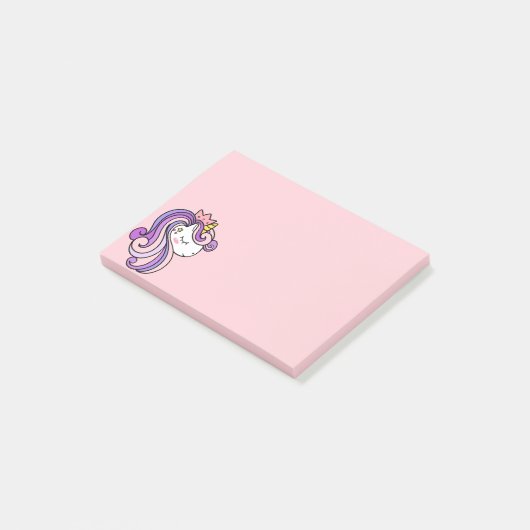 Post-it® Notes de Unicorne arc-en-ciel mignonnes et moderne (Incliné)