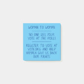 Post-it® Notes de vote pour une femme (Devant)