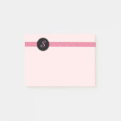 Post-it® Notes décorées d'un monogramme faites sur commande (Devant)