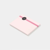 Post-it® Notes décorées d'un monogramme faites sur commande (Incliné)