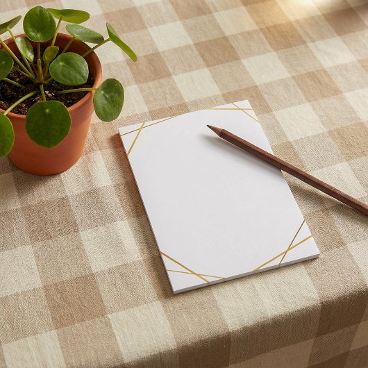 Post-it® Notes d'effet or géométrique or