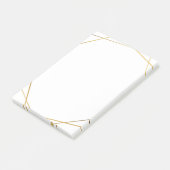 Post-it® Notes d'effet or géométrique or (Incliné)