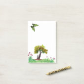 Post-it Notes Dehors la verdure (Sur un bureau)
