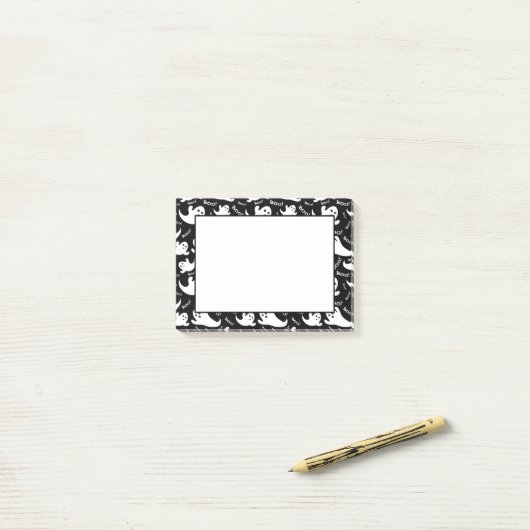 Post-it® Notes des billets de Halloween Boo Ghosts (Sur un bureau)